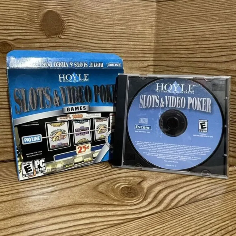 Hoyle‎ Slots & Video Poker (PC, 2005) Computer Video Game with Jewel Case